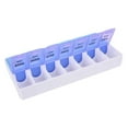 thumbnail image 4 of tooloflife 14 Compartments Weekly Pill Box Pill Planner and Pill Medicine Organizer with Color Coded AM/PM Labels, 4 of 7