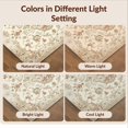 thumbnail image 7 of Design&I 8'x10' Washable Area Rug Beige Yellow Vintage Distressed Border Traditional Scrolling for King Size Bedroom, Under Bed, Sleek Flatweave Pet Friendly, 7 of 7