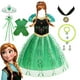 thumbnail image 2 of Disney Frozen Elsa Anna Costume For Kids Girls Fancy Birthday Party Gown Princess Dress Halloween Carnival Party Cosplay Clothes, 2 of 5