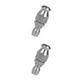 thumbnail image 3 of Dalazy Nettoyeur Haute Pression Tuyau de Nettoyage des Égouts Buse Rotative Jet Argent E: Tête Ronde 2Set, 3 of 6