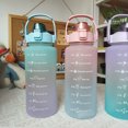 thumbnail image 1 of Botella de agua de 2000 ml con marcador de tiempo para taza de bebida deportiva al aire libre (verde) Likrtyny  Accesorios para bicicletas, 1 of 4