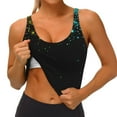thumbnail image 3 of Fotbe Night Rainbow Sparkles Sujetador Deportivo Largo sin Aros para Mujer con Almohadillas y Soporte Medio, Transpirable y Absorbente, Camiseta Tipo Chaleco o Tank Top-Medium, 3 of 8