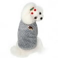 thumbnail image 2 of Flmtop Winter Cartoon Animal Pattern Sweatshirt Two-legged Cat Dog Clothes Pet Supplies Grey, 2 of 9