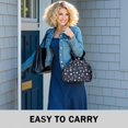 thumbnail image 6 of Pioneer Flower Floral Print Pattern Drawstring Lunch Bag Women - Drawstring Lunch Bag Insulated for Work Office - Stain-Resistant Large Lunchbags for Women with Multi-Pockets, 6 of 6