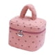 thumbnail image 3 of Bolsa de cosméticos Accesorios Gran capacidad Almacenamiento Diseño Esenciales con asa Rosa, 3 of 8