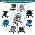 thumbnail image 6 of PAHTTO Waterproof All-Round Protection Stroller Rain Cover for Double Strollers, Clear, 6 of 7