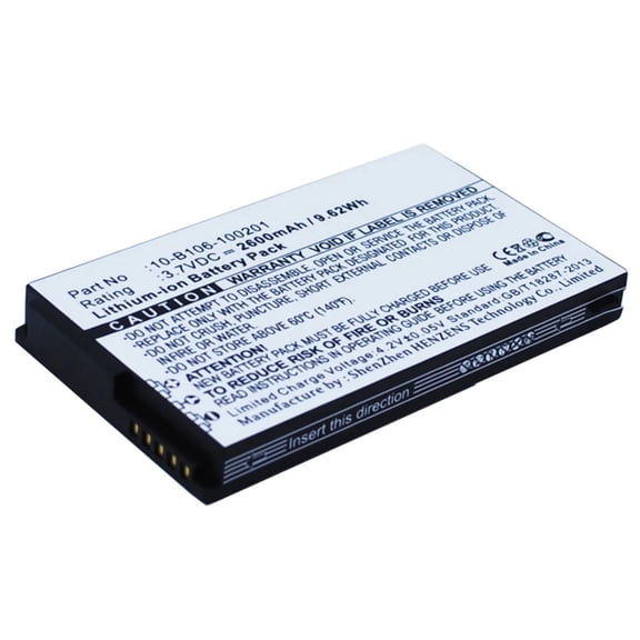 Batteries N Accessories BNA-WB-L1934 Credit Card Reader Battery - Li-Ion, 3.7V, 2600 mAh, Ultra High Capacity Battery - Replacement for Widefly 10-B106-100201 Battery