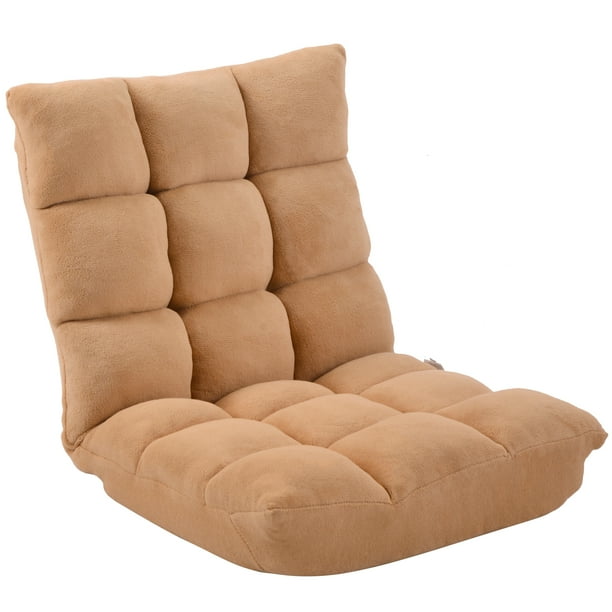 Floor Chairs with Back Support for Adults, Adjustable Folding Lazy Sofa Chair, Great for Reading 
