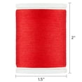 thumbnail image 4 of (3 pack) Hello Hobby Flame Red 100% Polyester All Purpose Thread, 300 Yards, 4 of 6