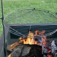 thumbnail image 2 of Blue Sky Outdoor Living 24" Portable Swing Away Outdoor Bonfire Steel Grill, Black, 2 of 9