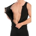 thumbnail image 3 of SHCKE Men's Heat Trapping Shirt Sweat Body Shaper Vest Bodysuit Slimmer Saunasuits Shapewear Compression Top, 3 of 5
