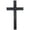 Black, variant on Vintage Wooden Wall Cross for Home or Church Decor