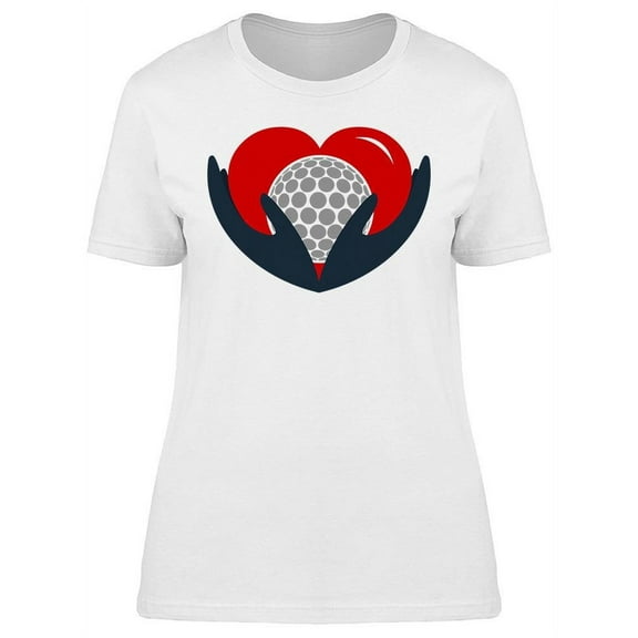 Golf Logo With Hands And Ball T-Shirt Women -Image by Shutterstock, Female Small