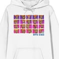 thumbnail image 2 of Apple Black Opal Wantmore Facial Expressions Adult White Graphic Hoodie-XL, 2 of 4