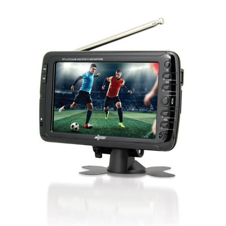 Fstn Lcd - Axess 7-Inch LCD TV with ATSC Tuner Rechargeable Battery and USB/SD Inputs TV1703-7