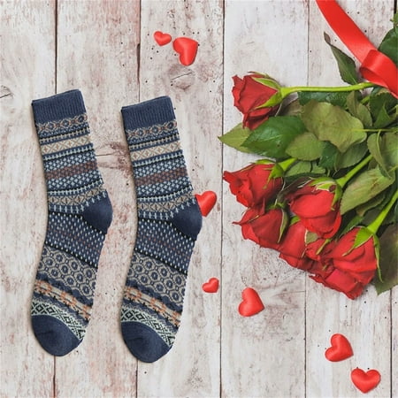 

Mens Socks Ethnic Wind Warm Wool Socks Thickening Socks Winter Socks Unisex