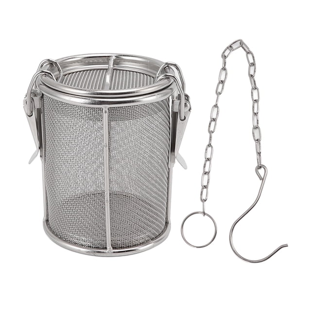 Infusor de té en forma de bola de acero inoxidable Colador de especias y condimentos de acero inoxidable con gancho de cadena extendido