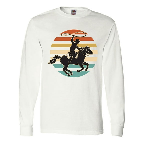 Inktastic Rodeo Team Roping Cowboy Long Sleeve T-Shirt