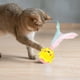 thumbnail image 1 of Juguetes para gatos con plumas, juguetes para gatos de interior, juego interactivo, diversión, rotación de 360  degree para gatos de interior, juguete para rosa amarillo Yinane Vaso de burlas de gato, 1 of 8