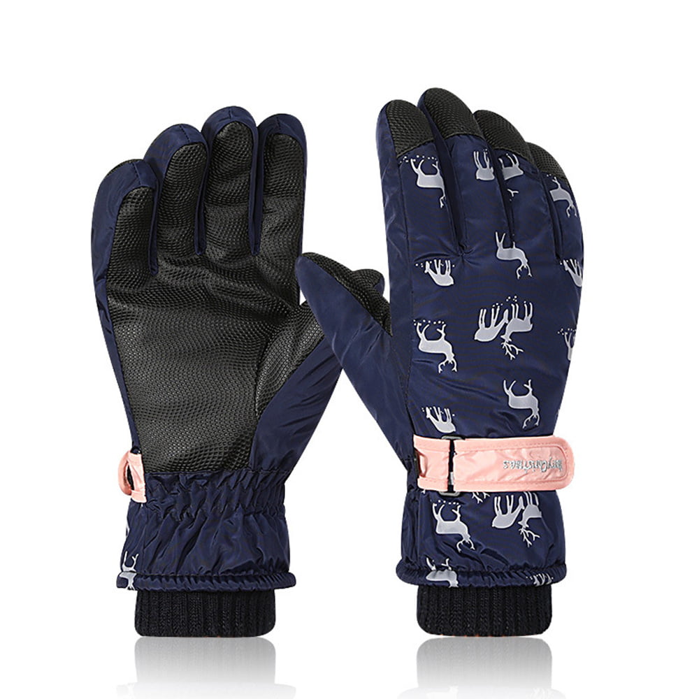 40℃ Mens Waterproof Professional Winter Ski Snowboard Snow Gloves Warm Thermal 