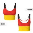 thumbnail image 6 of Sports Bra Women Running Yoga Clothes Vest German Flag Gathering Fitness Vest, 6 of 7