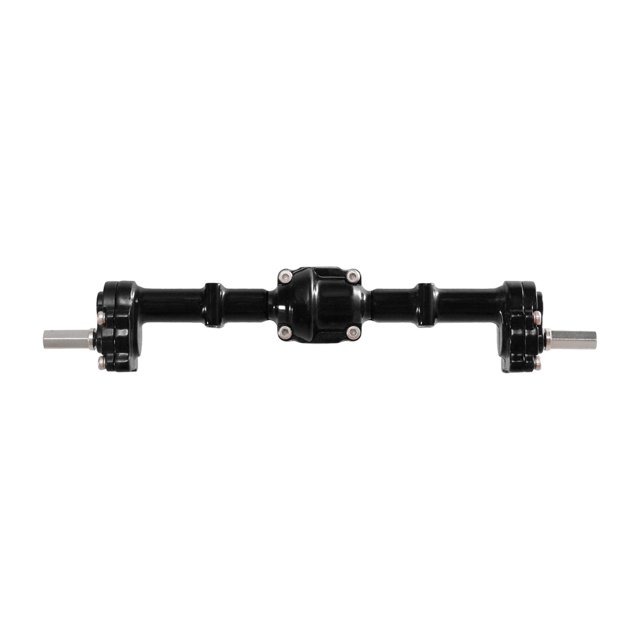 Puerta de puente del eje trasero para coche RC, pieza de metal para coche de control remoto MN82 1:12 Negro