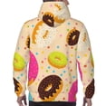 thumbnail image 7 of Naloa Donuts Men's Casual Hooded Collar Drawstring Hoodies Pullover Sweatshirts Casual Long Sleeve Shirts-Medium, 7 of 7
