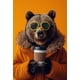 thumbnail image 3 of Póster estético con estampado de leopardo, león, jirafa, oso, conejo, gafas de sol de moda, pintura en lienzo de animales, arte de pared, decoración del hogar para sala de estar, 3 of 5
