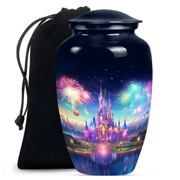 Castle Urn, Urn for Ashes for men, Urn for Ashes for Women, Large Urns for Human Ashes, Cremation Urns for Adult Ashes Women, Burial Urns for Women (Size - 10inch)