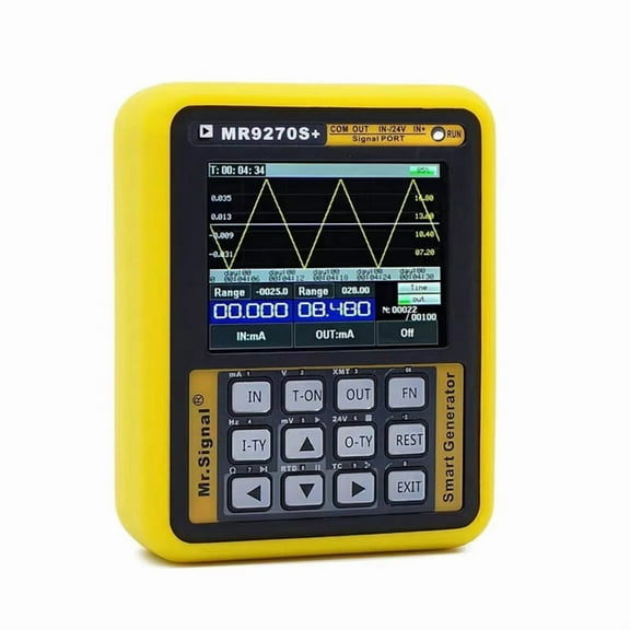 Handheld MR9270S 4-20MA Signal Generator Calibrate Current Voltage PT100 Thermocouple Pressure Transmitter Logger