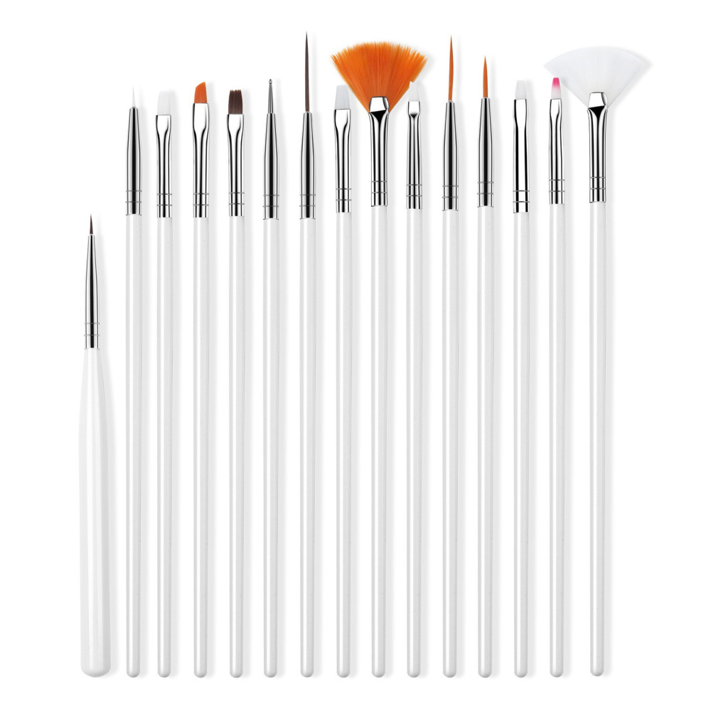15pcs Nail Art Design Tools DIY Painting Drawing Polish Thin Brush Pen