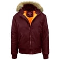 thumbnail image 5 of Men's Heavyweight MA-1 Flight Jacket with Fur Lined Hood, 5 of 5
