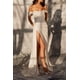 thumbnail image 2 of Vestido de fiesta sexy con abertura brillante para mujer de primavera y verano, 2 of 5