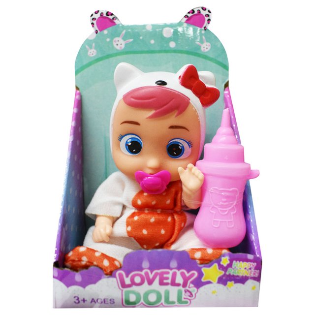 Muñeco Importacion Bebé Llorón con Disfraz de Hello Kitty