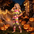 thumbnail image 2 of Leey-World Halloween Pajamas Kids Boys Soft Pajamas Kid Boys/Girls Clothes long sleeve 2pc Tee/Pants Pjs Set Toddler Fluff Sleepwear Outfits, 2 of 9