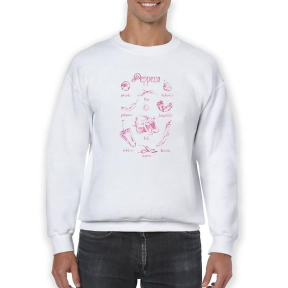 Pepper Varieties Sweatshirt Men -Ethan Harper Designs, Male 3X-Large