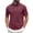 7# Wine, variant on Mens Fashion Polo Shirts Cotton Classic Short Sleeve Thermal Button Shirt with Pocket Sky Blue 5XL