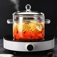 thumbnail image 3 of Ollas de Vidrio para Cocinar en la Estufa - 1.9L/64oz - Olla de Vidrio Resistente Al con Tapa, Apta para Microondas y Lavavajillas, 3 of 5