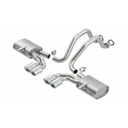 BORLA EXHAUST 140427 97-04 CORVETTE C5/ZO6 5.7L V8 /M RWD 2DR SPLIT REAR C-BACK SYSTEM, S-TYPE II