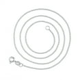 thumbnail image 3 of 14K White Gold Plated ball bead chain Necklace, 3 of 4