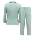 thumbnail image 3 of Wehilion Boys' Suits Slim Fit with Adjustable Waist, Boys Formal Suit Set Colorful Suit, Boys Tuxedo Suit 5PCS, 3 of 5