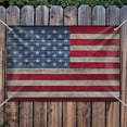 thumbnail image 3 of Rustic American Flag Wood Grain Design Home Business Office Sign, 3 of 3