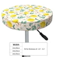 thumbnail image 4 of Fotbe Flowers and Butterflies Stool Covers Round,Waterproof Round Bar Stool Covers Bar Chair Covers Washable Stool Cushion Slipcover for 12-14 Inch Chair-14 inch, 4 of 7