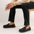 thumbnail image 3 of Ravelier Men's Hearthfire Memory Foam Moc Slipper, 3 of 8