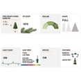 thumbnail image 3 of Árbol de Navidad Glitzhome, abeto verde preiluminado, 6 pies con 350 LED, 3 of 9