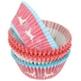 thumbnail image 3 of Masteelf  300 Pcs Snowflake Cupcake Liners Paper Christmas Muffin Cups, 3 of 8