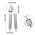 thumbnail image 4 of Aqestyerly Stainless Steel Garlic Press | Manual Kitchen tool | Crushes Garlic and Ginger | Includes Bottle Opener Function | Easy to Clean | Dishwasher Safe | 7" Length, 4 of 9
