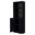thumbnail image 6 of Home Square 2 Door Engineered Wood Bookcase in Black - Set of 2, 6 of 8