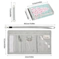 thumbnail image 3 of JIALIOU Nylon Trifold Card Wallet with ID Window Zipper Pocket for Men Women Teen Starry Christmas Tree, 3 of 7