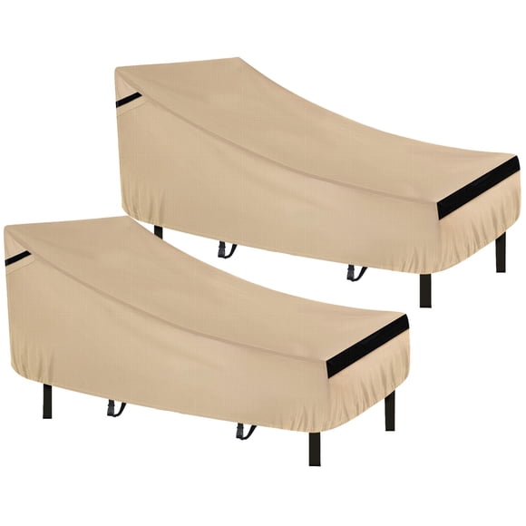 Cubre Chaise Lounge NEVERLAND 2 Piezas Impermeable 76x81x81 cm